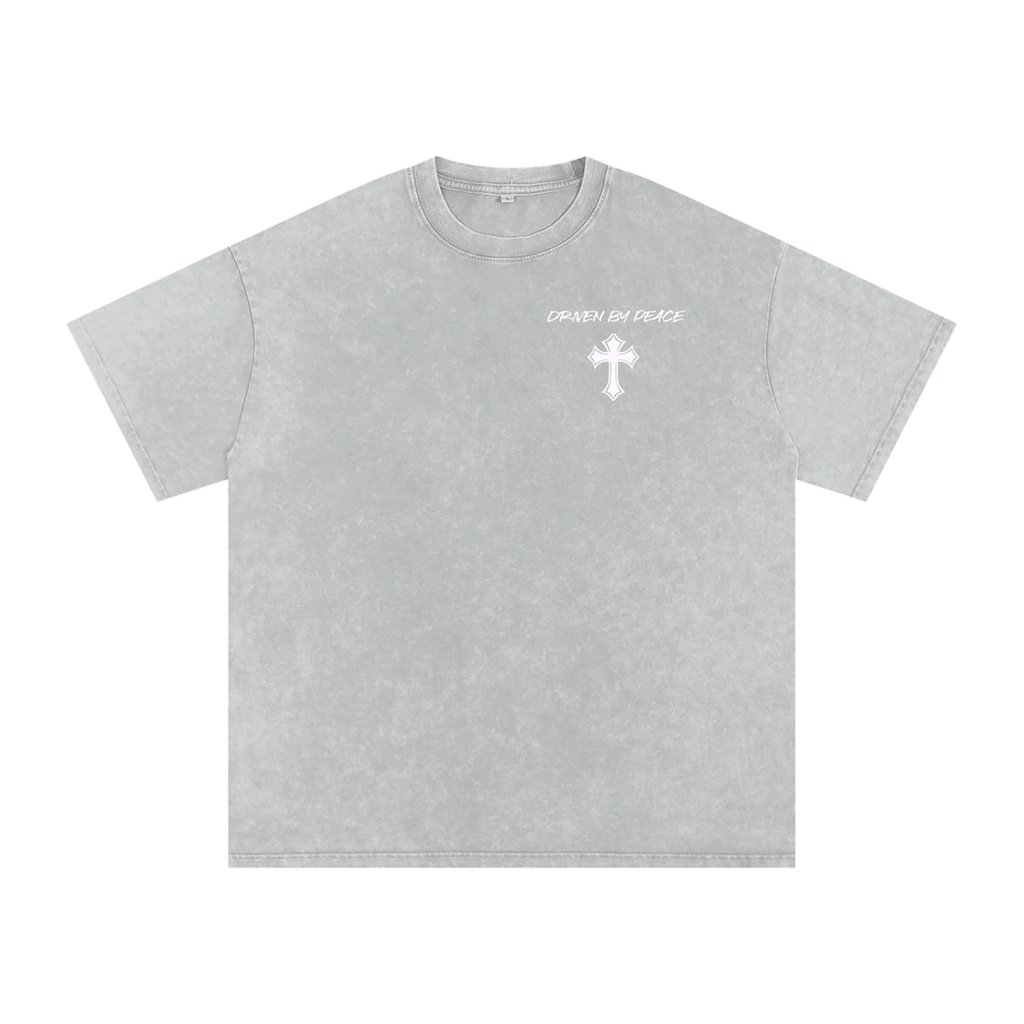 Washed Peace Oversized Cotton T-Shirt