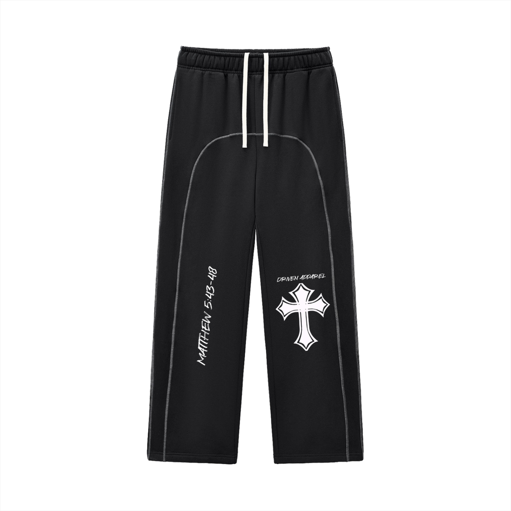 Stitched Fleece Peace Sweatpants