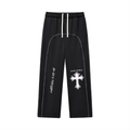 Stitched Fleece Peace Sweatpants