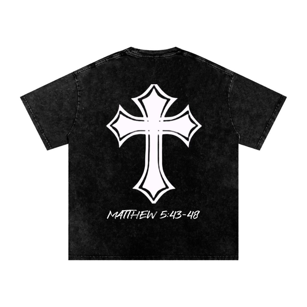 Washed Peace Oversized Cotton T-Shirt