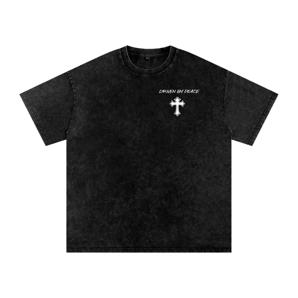 Washed Peace Oversized Cotton T-Shirt