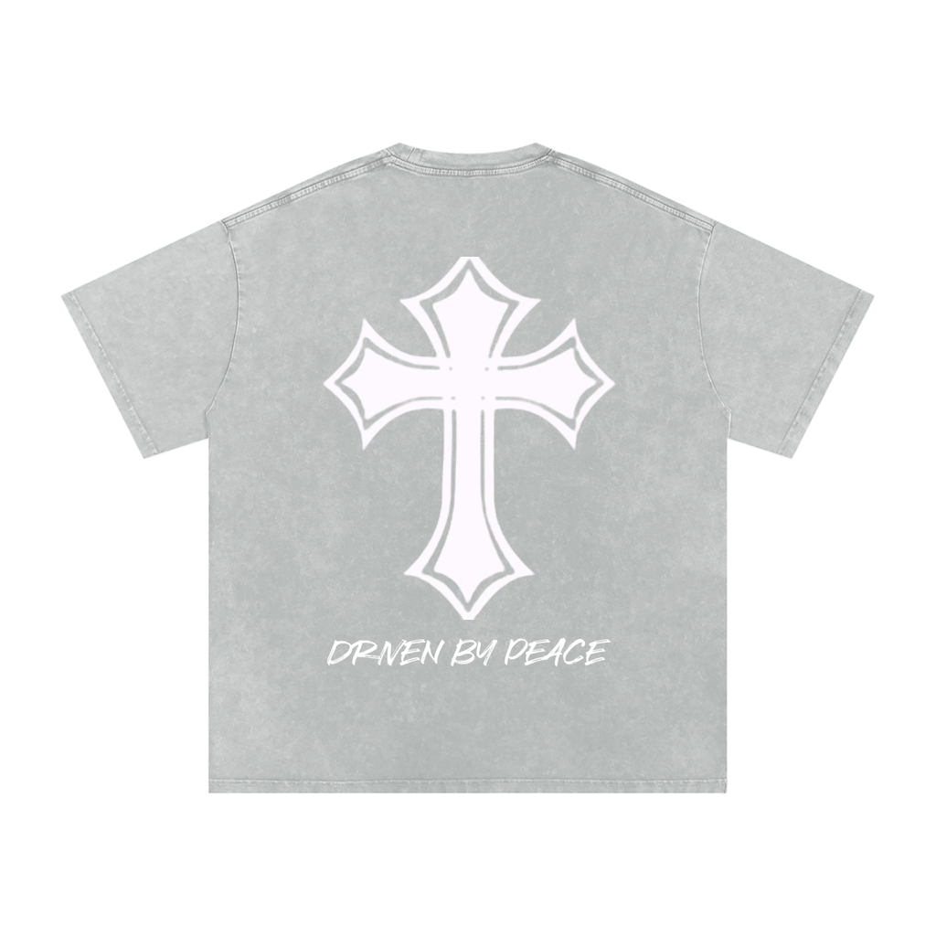 Washed Peace Oversized Cotton T-Shirt
